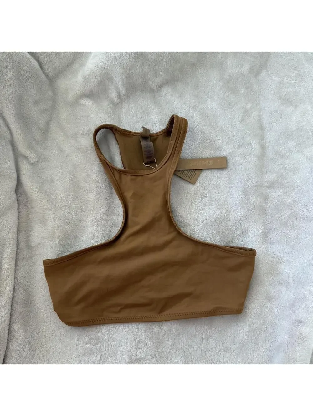 Skims racer back high neck swim top (bikini top) NWT size XS